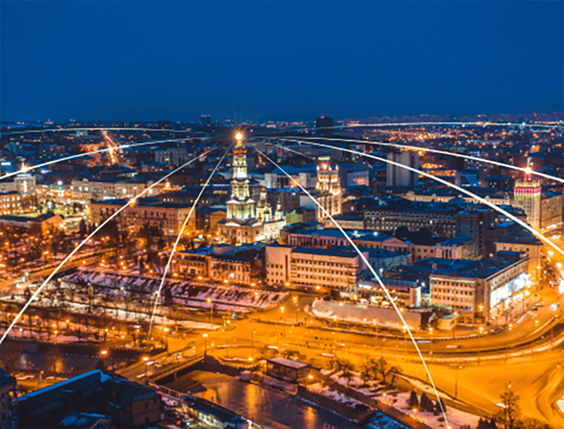 Connected city travel network