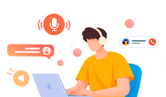 Customer service agent assisting a traveller